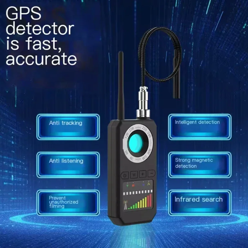 Espião escuta detector de câmera escondida rf sem fio gsm sinal de som gps rastreador cam detector bug finder espião gadgets dispositivos