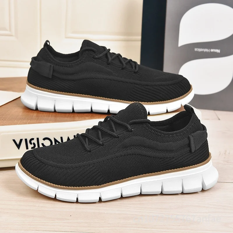 New Men Casual Sports Shoes Anti Slip Wear-Resistant Breathable Cushioning Color Versatile Casual Sports Shoes