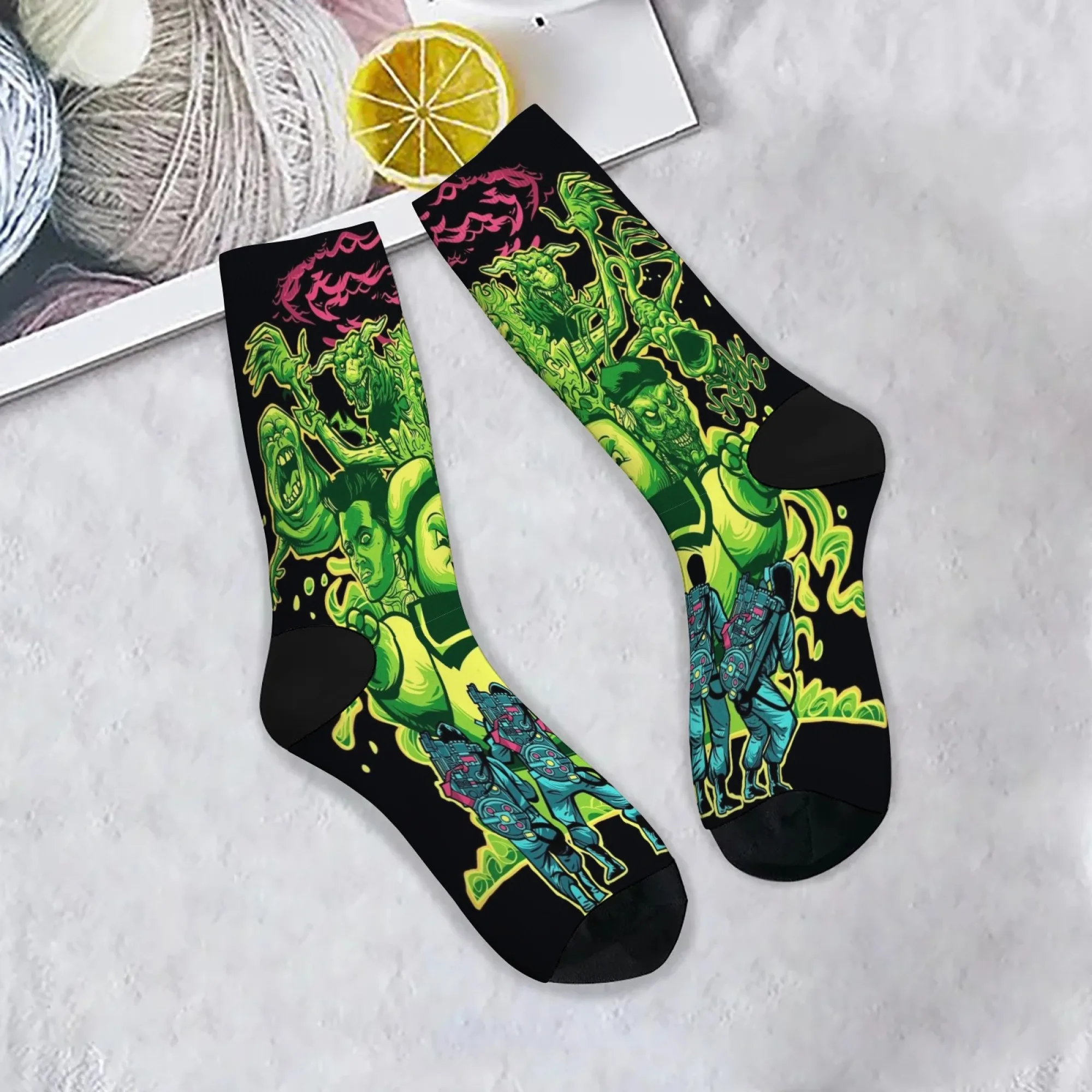 Harajuku Retro Cartoon Geist männer Socken Atmungsaktivem Nicht-slip Casual Socken Neuheit Straße Hip-hop Crew Socken Spaß geschenk