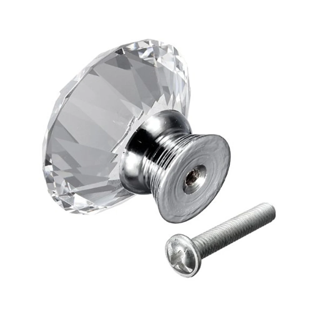 

10 Pcs Door Knob Cabinet Handle Clear Drawer Handles Crystal Glass Knobs Transparent