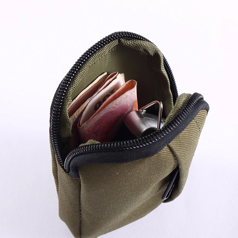Tactical Outdoor Waist Bag Nylon Mini Wallet Card Bag Small Pocket Key Pouch Money Bag Men Waterproof Portable EDC Pouch Hunting