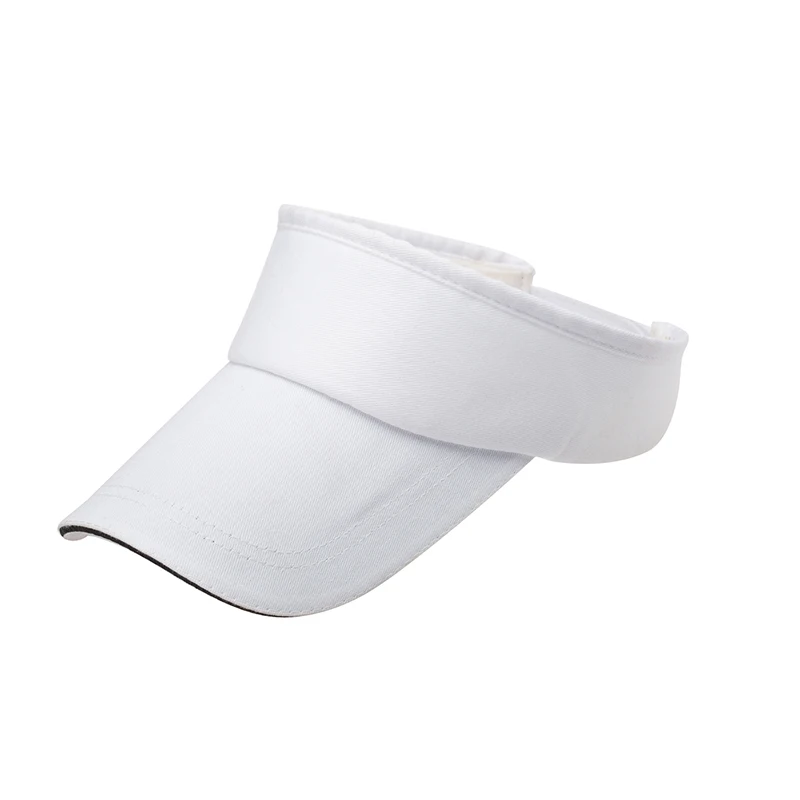 Summer Sun Hats Men Women Cotton Adjustable Visor UV Protection Top Empty Solid Sport Tennis Golf Running Sunscreen Baseball Cap