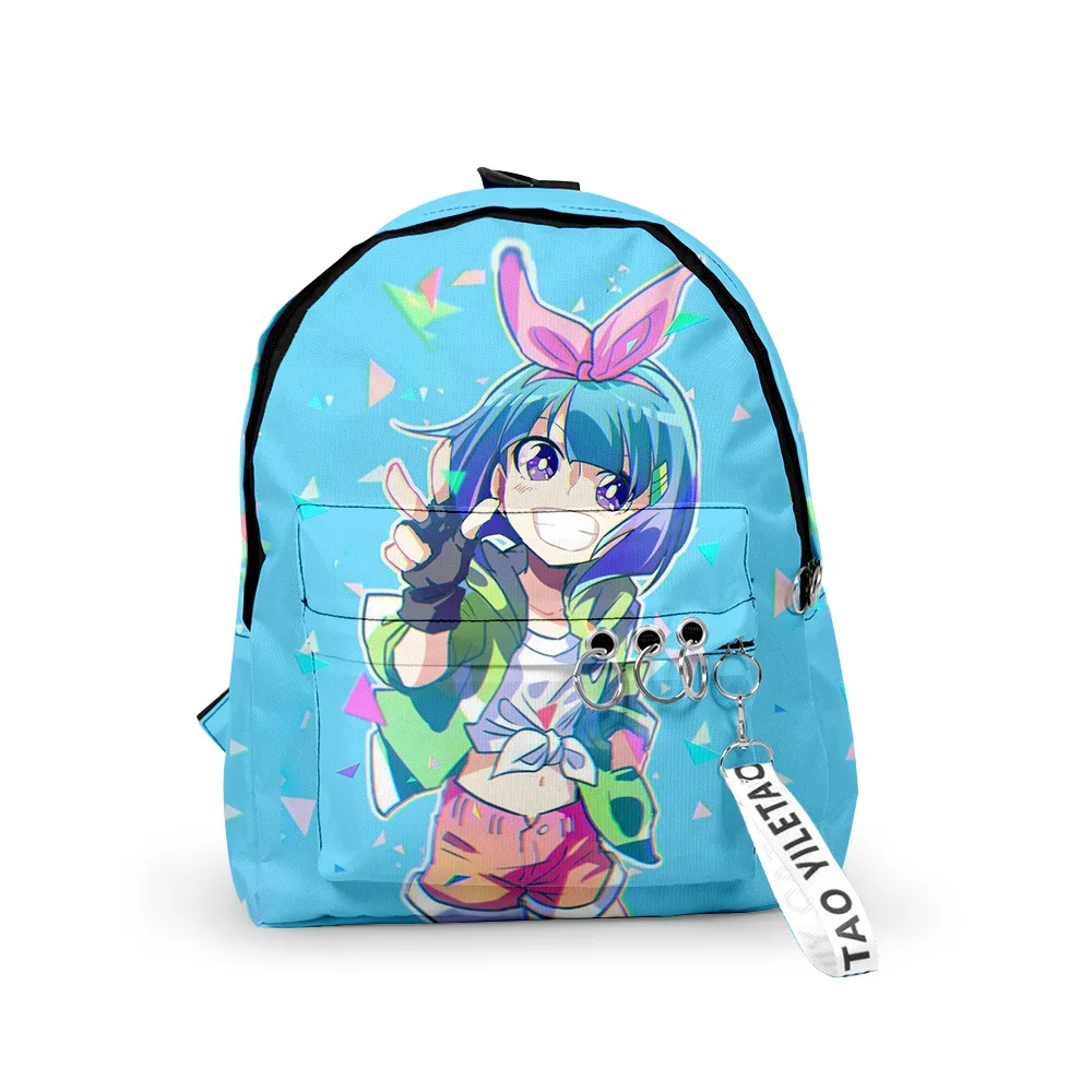 Harajuku Beyblade Burst Evolution Backpacks Boys/Girls pupil School Bags 3D Print Keychains Oxford Waterproof Small Backpacks