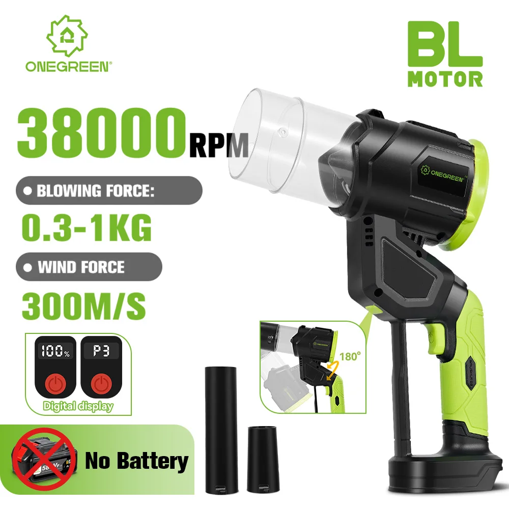 

38000RPM Brushless Electric Turbo Blowers 5000W High Power Cordless Leaf Snow Blowing Tool For Makita Battery Pin