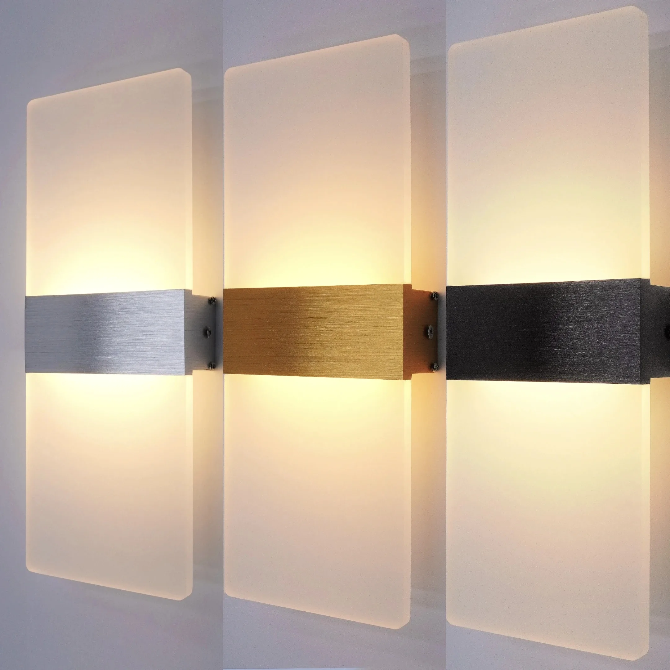 Modern Wall Sconces Led Wall Light 6W/12w,Acrylic Wall Light Lighting,Suitable for Living Room Corridor Bedside Decoration
