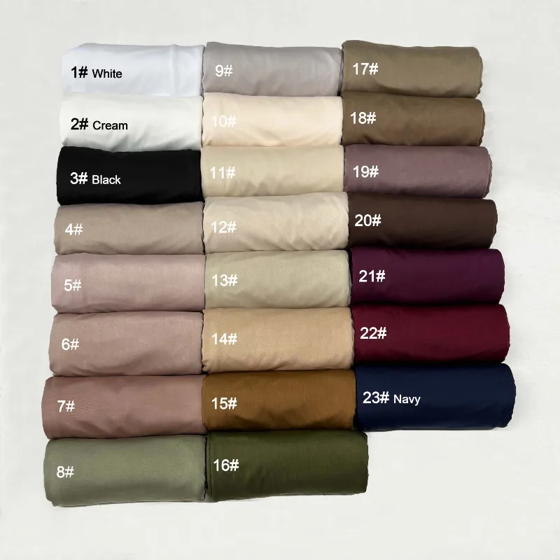 E2 Premium Liquid Jersey Hijab Scarf Shawl Malaysia Head Scarf Headwraps Muslim Fashion Turbans for Women Turban Ramadan Hijabs