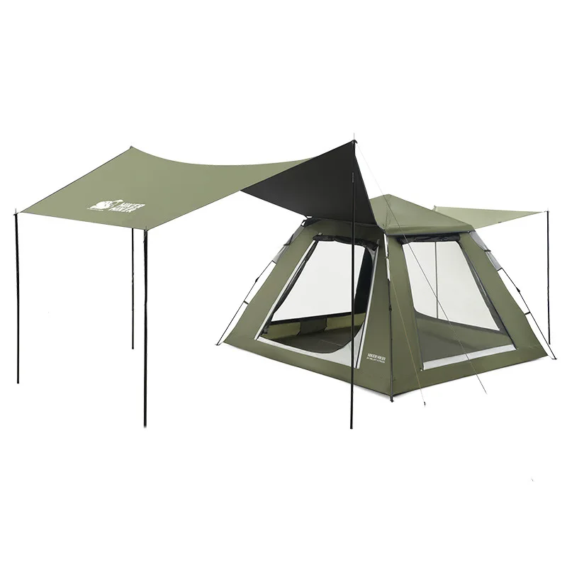 Suitable for [Quick Open Castle] Boshihe Outdoor Tent Canopy 2-in-1 Camping Vinyl Folding Portable Awning