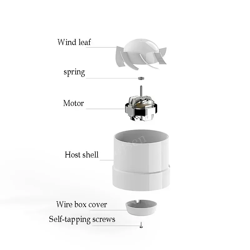 4/5/6 дюймов 220 В бесшумная вентиляция вентиляционные отверстия вытяжка вытяжка вентилятор вентилятор ванная комната кухня туалетная комната