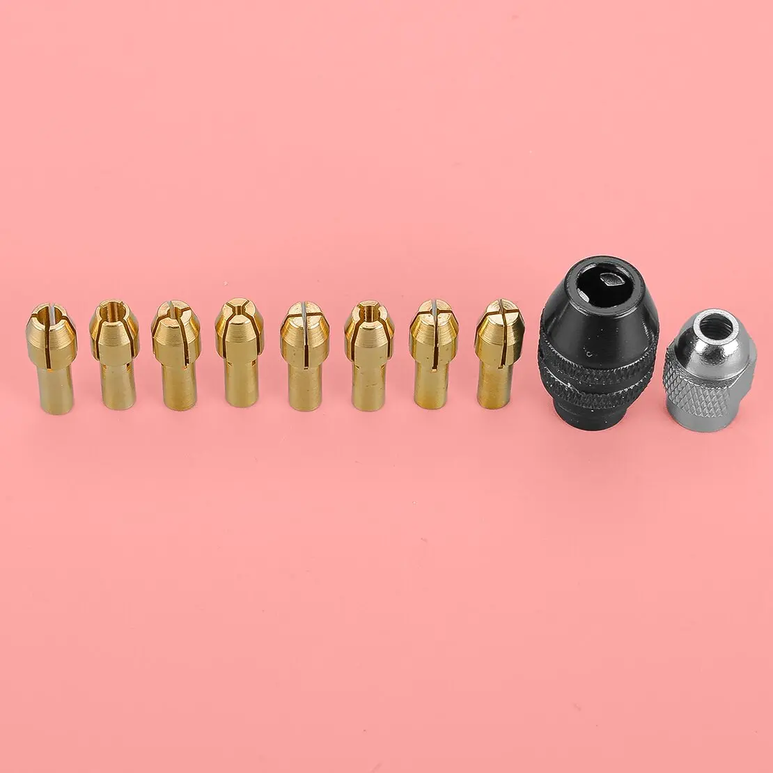 10Pcs Drill Chuck Collet Nut Set Repair Kit Fit For Rotary Tool Drill Bits Sanding Drums Polishing Wheels