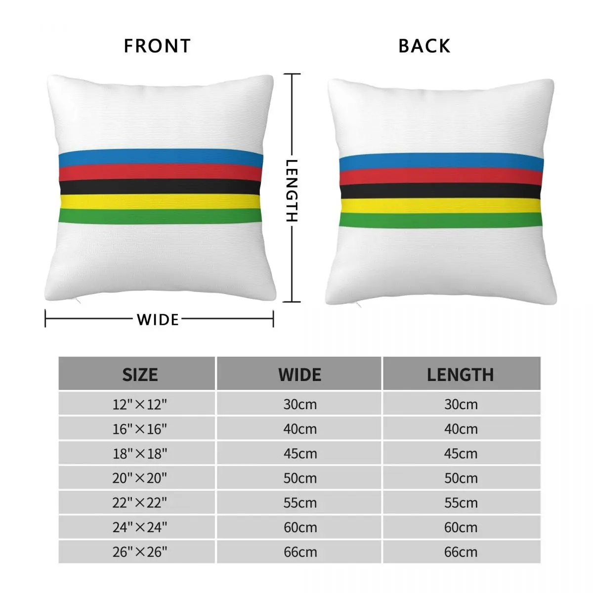 World Champ Square Pillowcase Polyester Linen Velvet Printed Zip Decor Pillow Case Bed Cushion Cover