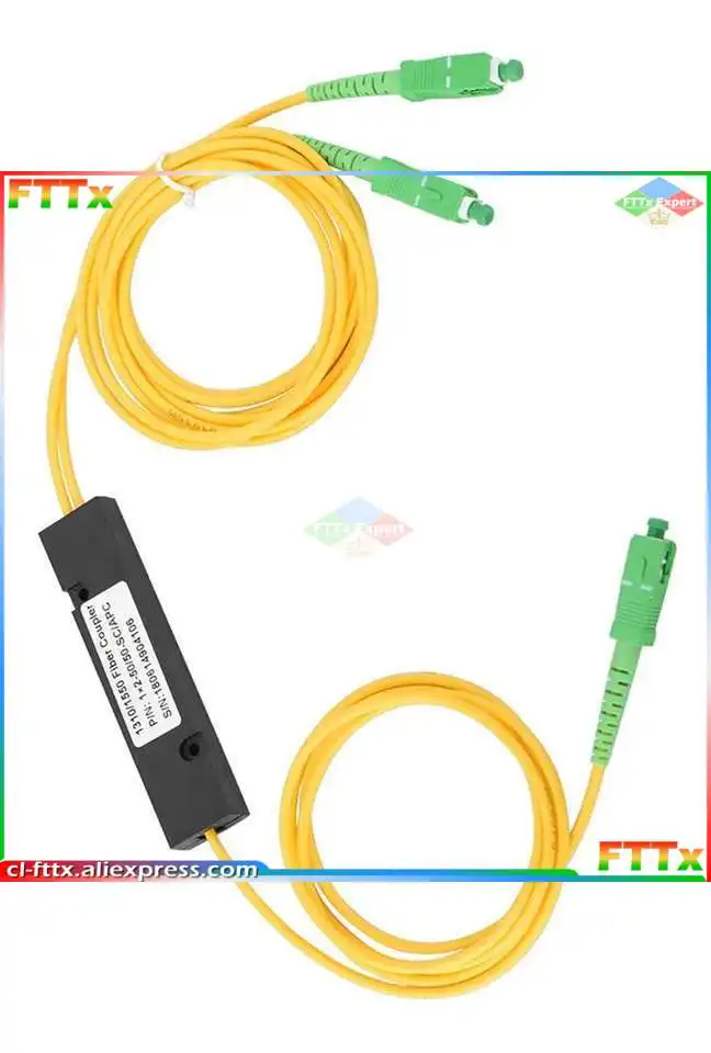 Imagem -02 - Luva Ótica do Cabo do Computador do Divisor do sc Apc Pcl do Divisor da Fibra do Plc Singlemode do sc Apc 1x2 do Divisor do Plc