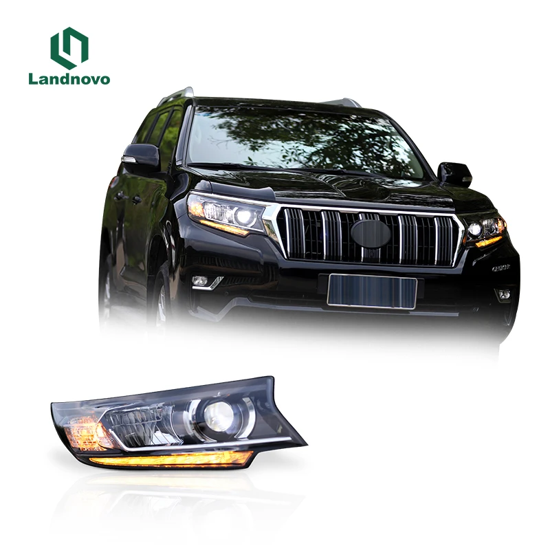 

Landnovo Super Brightness car head lamp for Toyota Prado 2018-2021 led headlight head lamp assembly