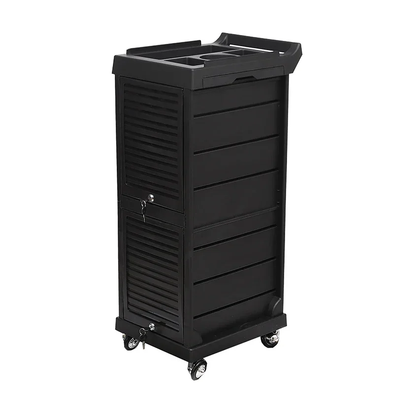 Ultimate Trolley Cart for Hair Salon Station Space-Saving Rolling Beauty Cart with Extra Storage Upgraded Design