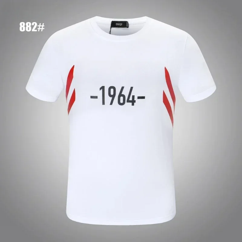 T Shirt for Men Clothes Summer Casual ICON Tshirt Best Seller Streetwear Print Dsq2 1964 Letter Tee Shirt Men T-shirts Tops