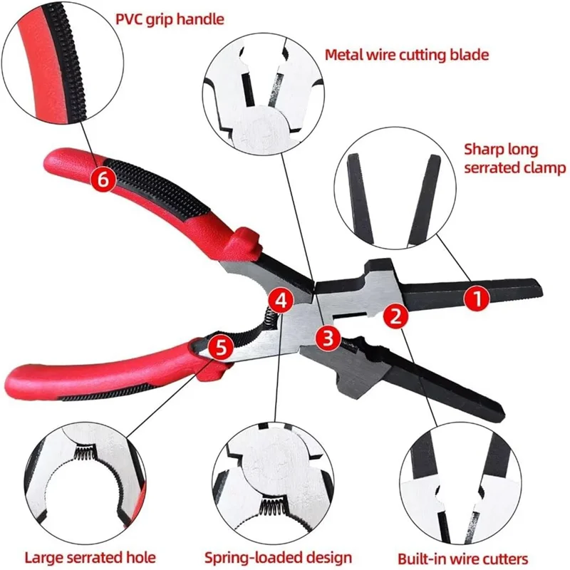 

FYBL-8"MIG Welding Pliers Magnetic MIG Welding Torch Holder For Drawing Wire, Splatter Removal