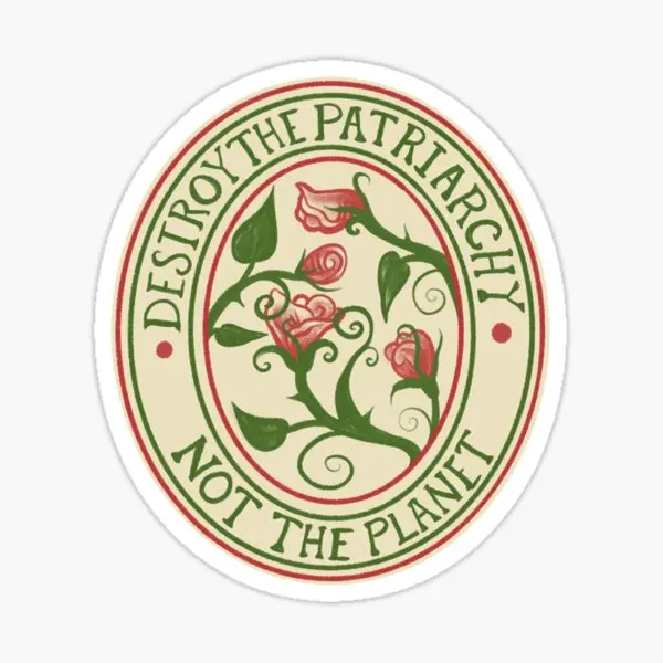 Destroy The Patriarchy Not The Planet  5PCS Stickers for Kid Home Wall Cute Luggage Cartoon Room Window Car Water Bottles Laptop