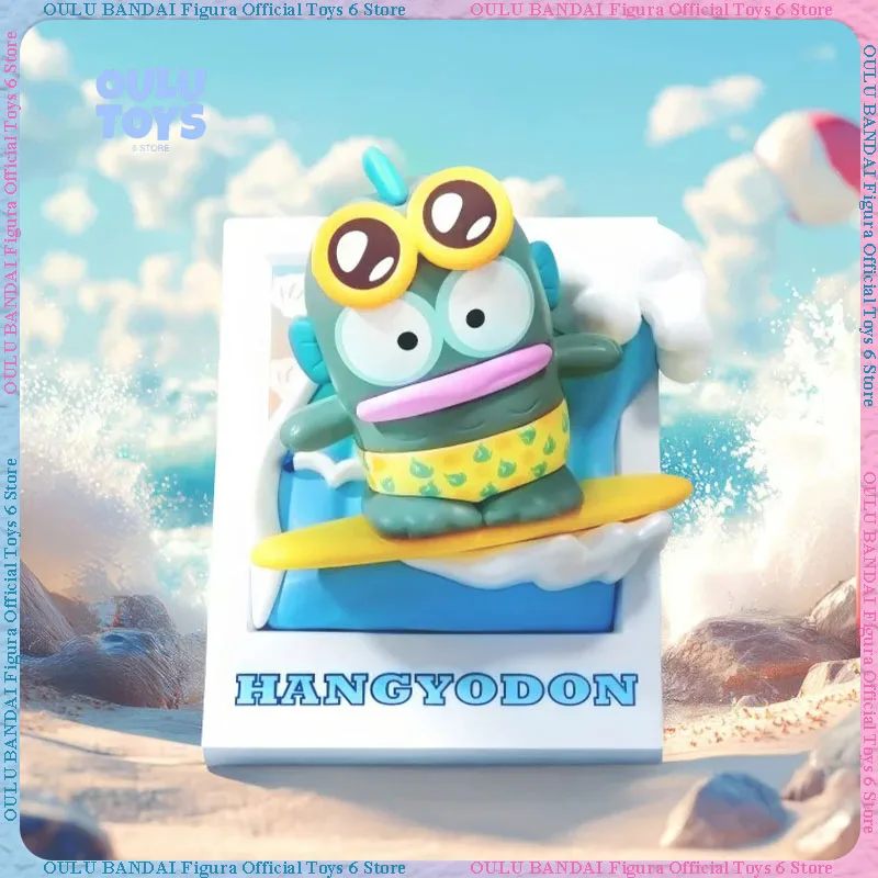 

Miniso Sanrio слепая коробка, летняя черная серия для серфинга, загадочные коробки, украшение для комнаты, милый магнит на холодильник, креативные украшения, игрушка-кукла