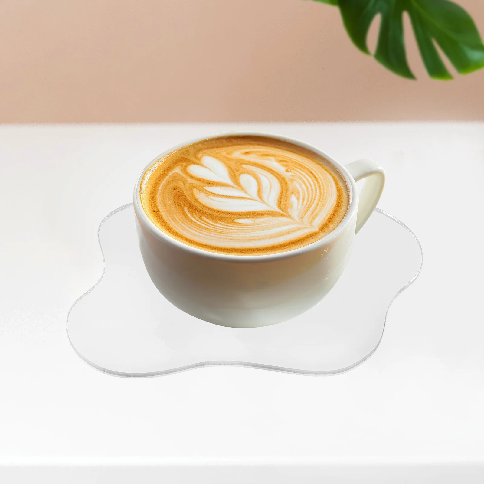 

2Pcs Creative Acrylic Irregular Coasters Cloud Shape Cup Mats Transparent Drink Coasters for Dining Table Coffee Office Desk