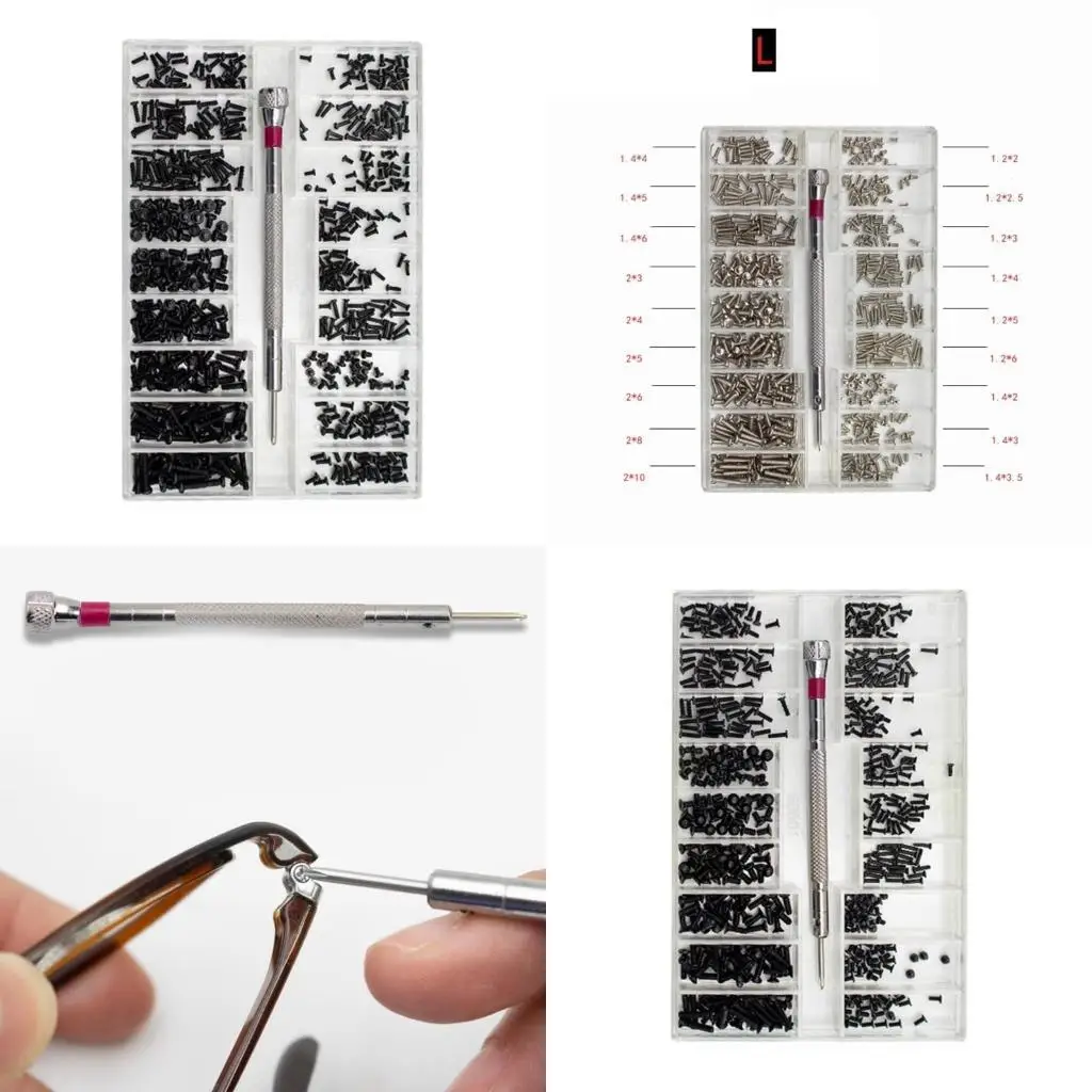 

G6KF Small Multi-Purpose Screws Self-Tapping Electronic Screws Assortment Pack of 500