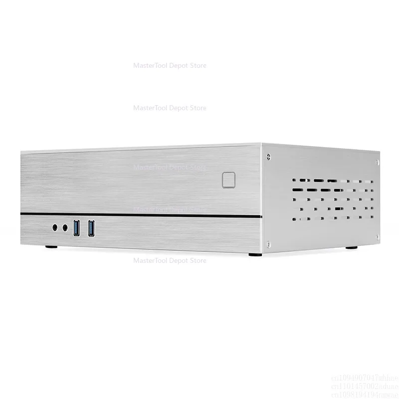 XQBOX A02 Алюминиевый корпус Железный Архитектурный корпус HTPC Горизонтальный мини-шасси ITX, видеокарта половинной высоты