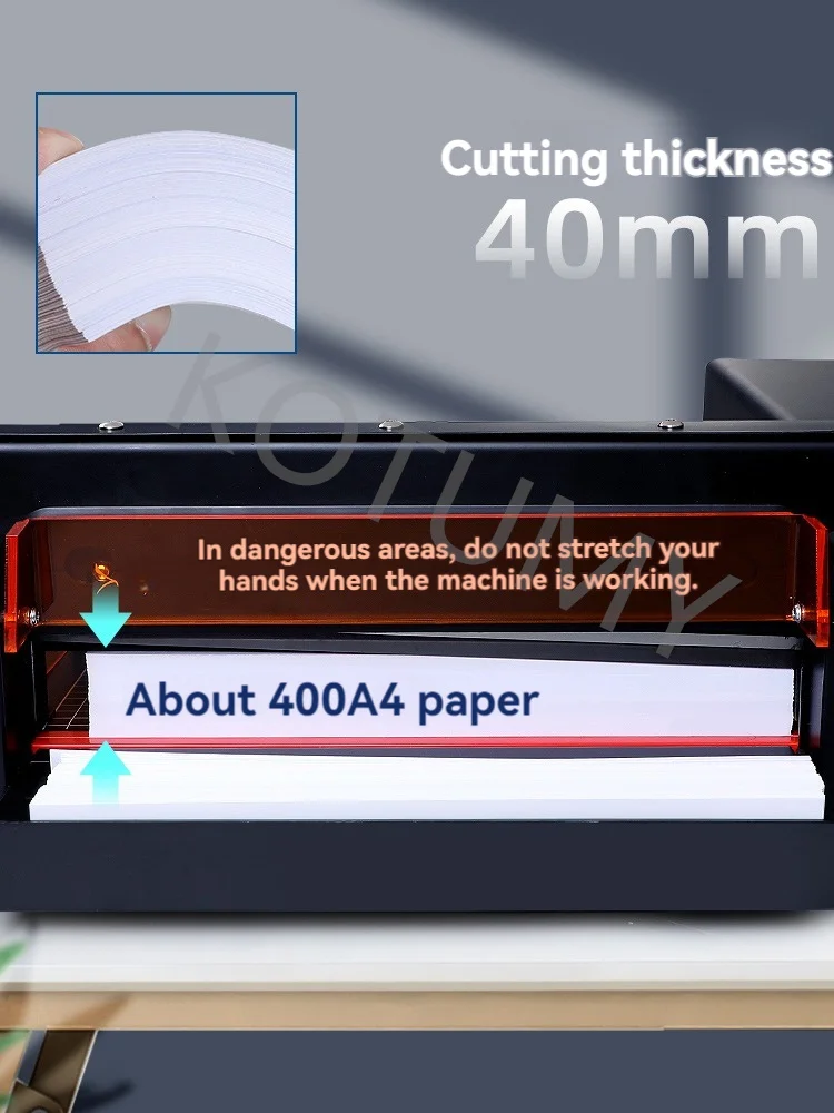 GD-1040 Electric Paper Cutter 4CM Thick Layer Book Photo Cutter Paper Trimmer DIY Office A4 Size Cutting Machine