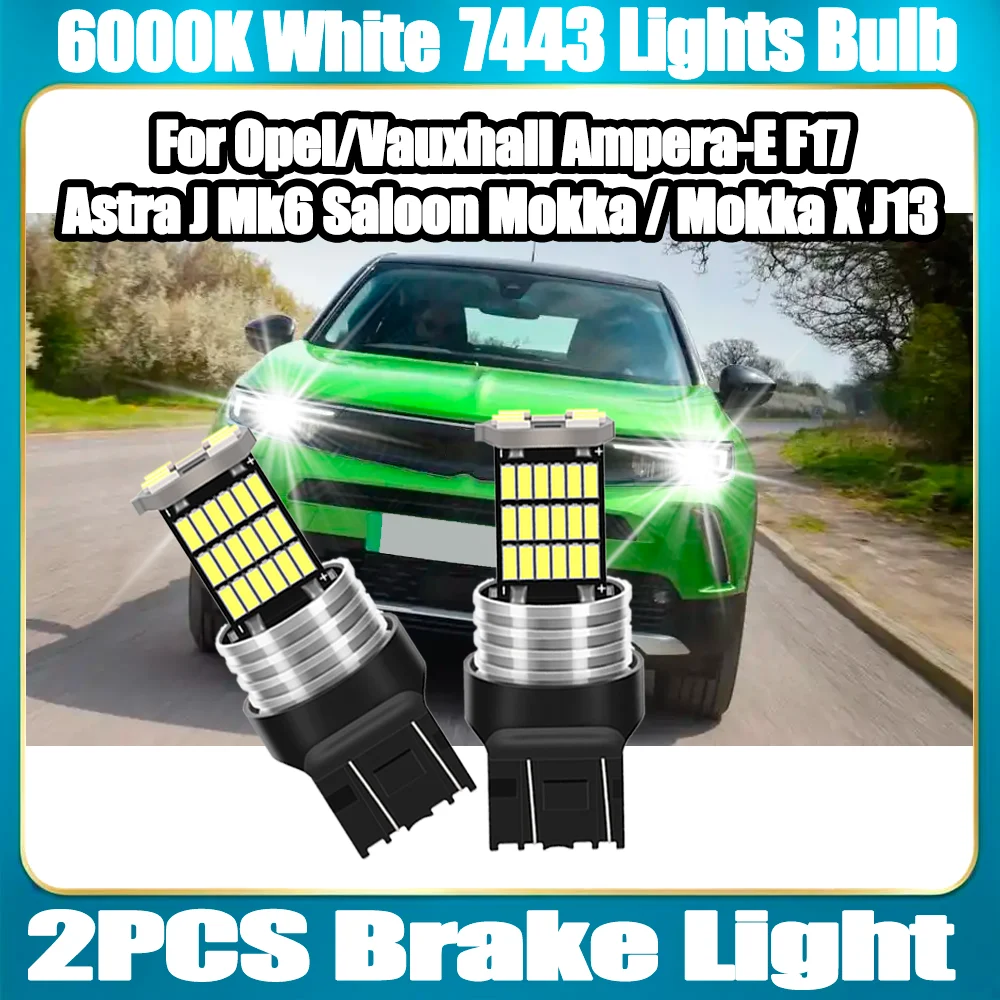 2PCS 7443 W21/5W T2…