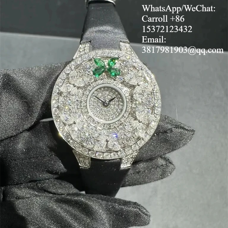 

Pass Diamond Tester Moissanite Diamond Luxury Quartz Automatic Hip Hop Watches Fashion Watches Women's Watches CustomizedWatches
