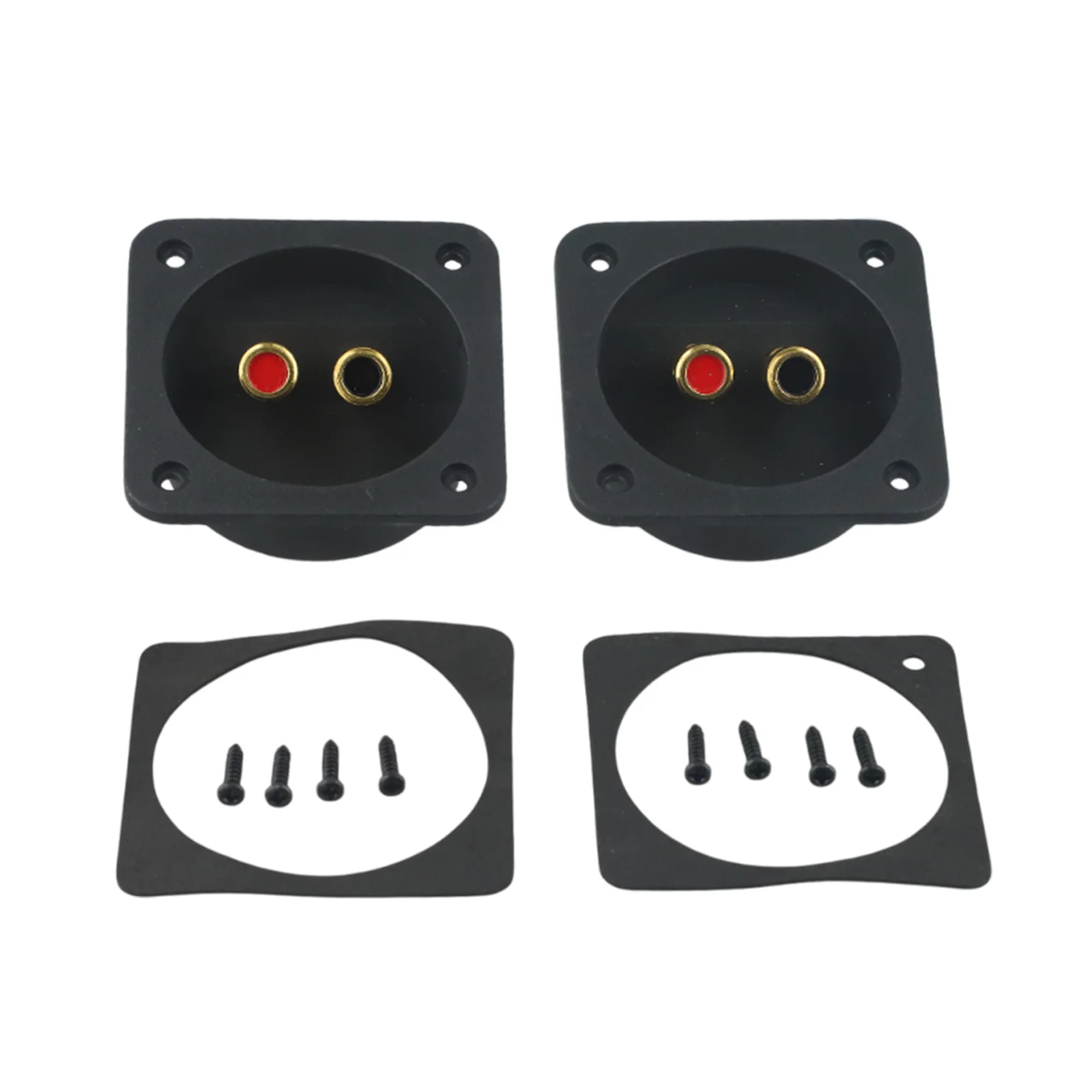 57 X 57 X 25mm2.2 X 2.2 X 1 L*W*T Car Stereo Speaker Box Speaker Box Terminal Press Terminals Direct Soldering