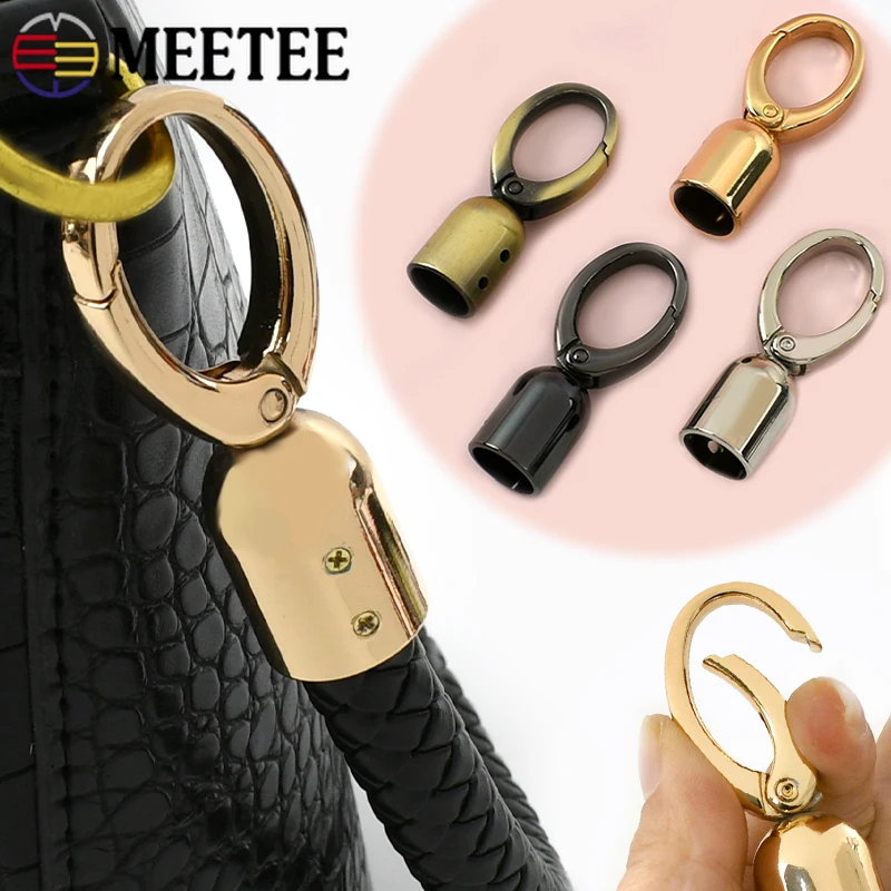

10Pcs 12/15mm Metal Tassel Cap Lobster Swivel Stopper Buckle Strap Connector Clasp Handbag Handle Hook DIY Bag Accessories