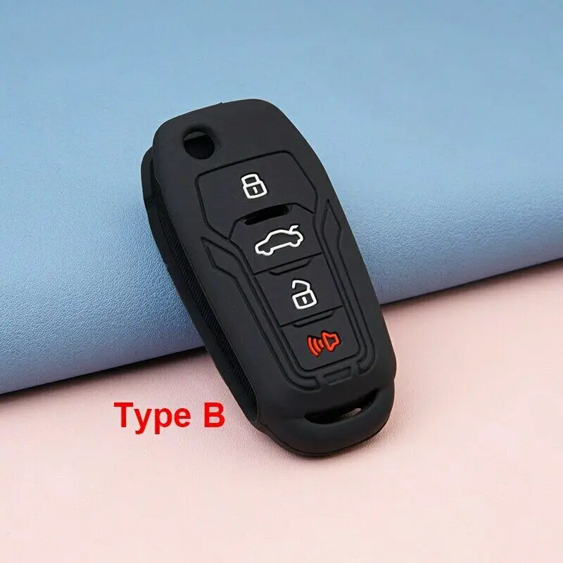 Silicone key fob cover for ford Mustang Explorer F150 F250 Toyota Ektor remote