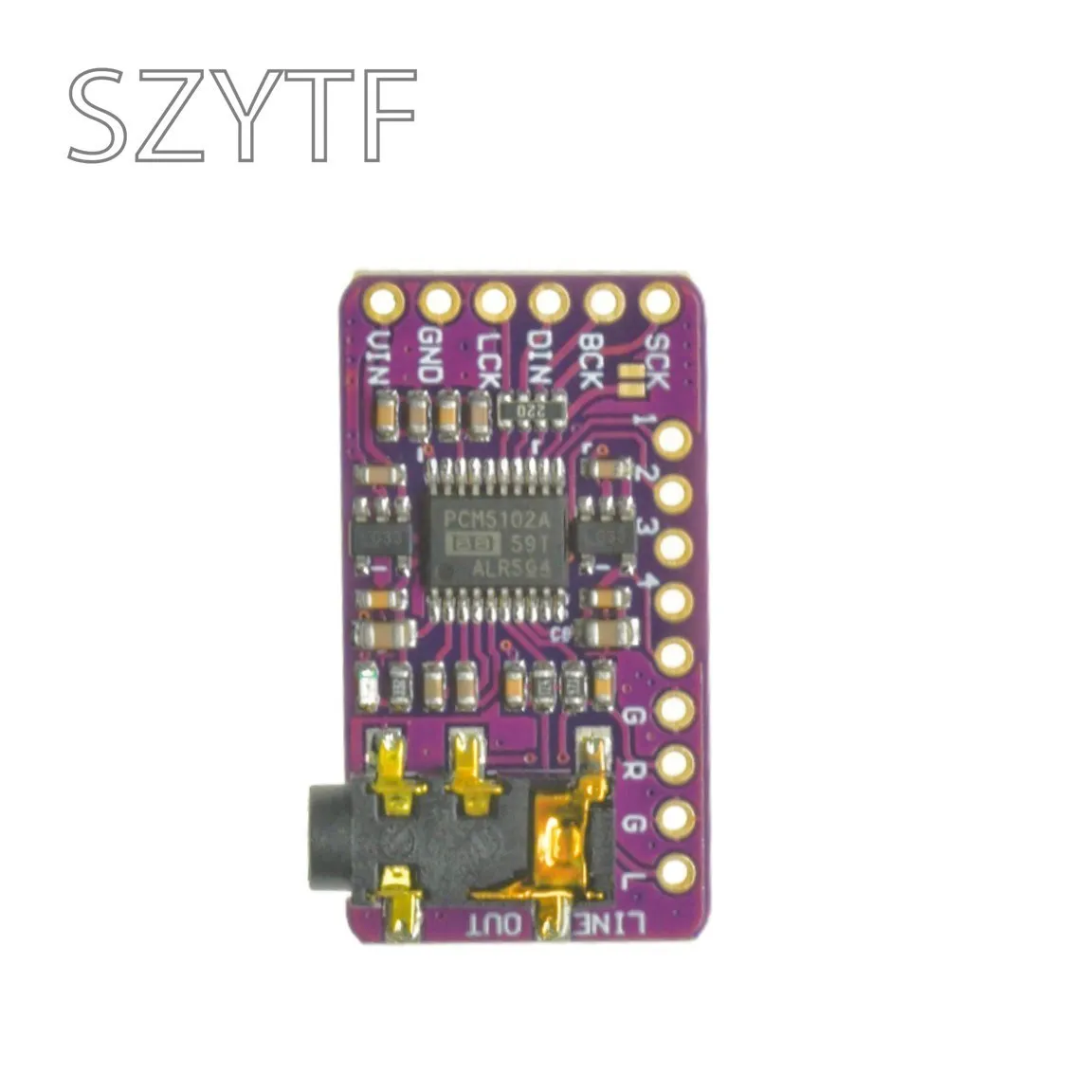 Interface I2S PCM5102 DAC Decoder GY-PCM5102 I2S Player Module For Raspberry Pi pHAT Format Board Digital PCM5102A Audio Board