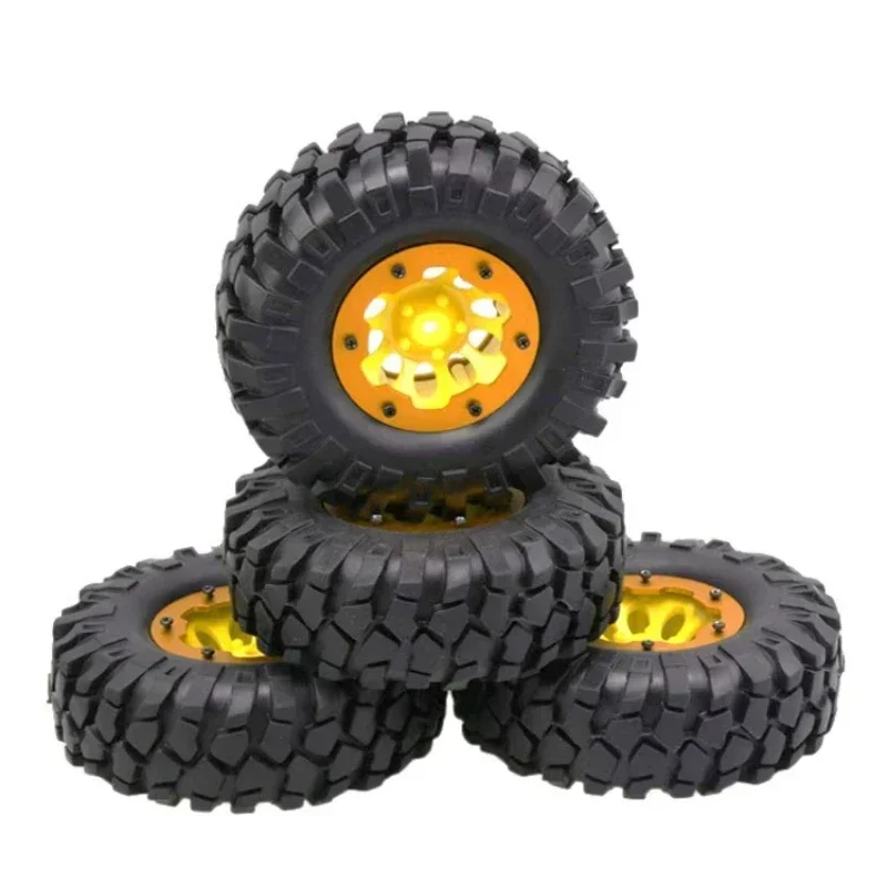 SCX10 RC 원격 제어 모델 자동차 등반 타이어 시뮬레이션 자갈 타이어 하이 퀄리티, 1.9 인치 타이어, 108mm 휠, 12mm 육각 허브