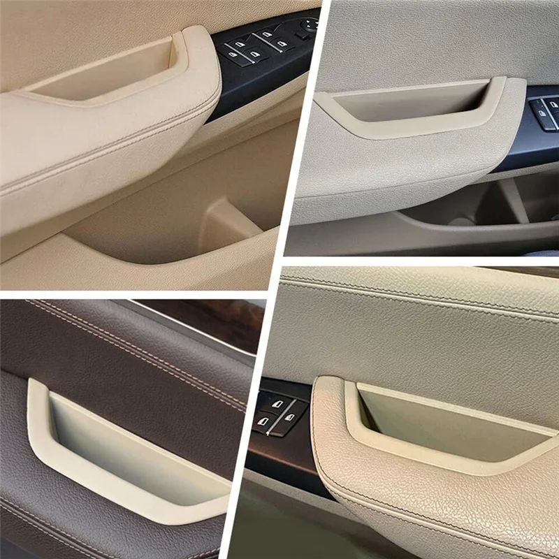 

Точная бежевая накладка на внутреннюю ручку передней левой двери 51417250307 для BMW F25 F26 X3 X4 11-2017, внутренняя дверь, подлокотник, рама