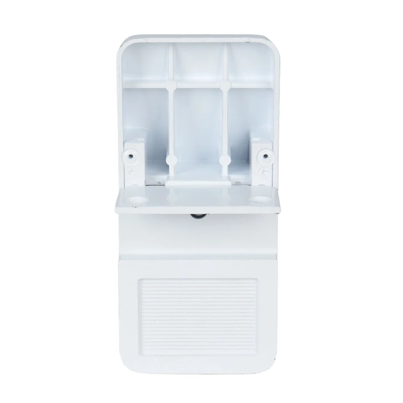 1set Caravan Security Door Frame Lock Sliding Lock For Motorhome Secure Locker Garage White With 2 Keys Camper Accessories