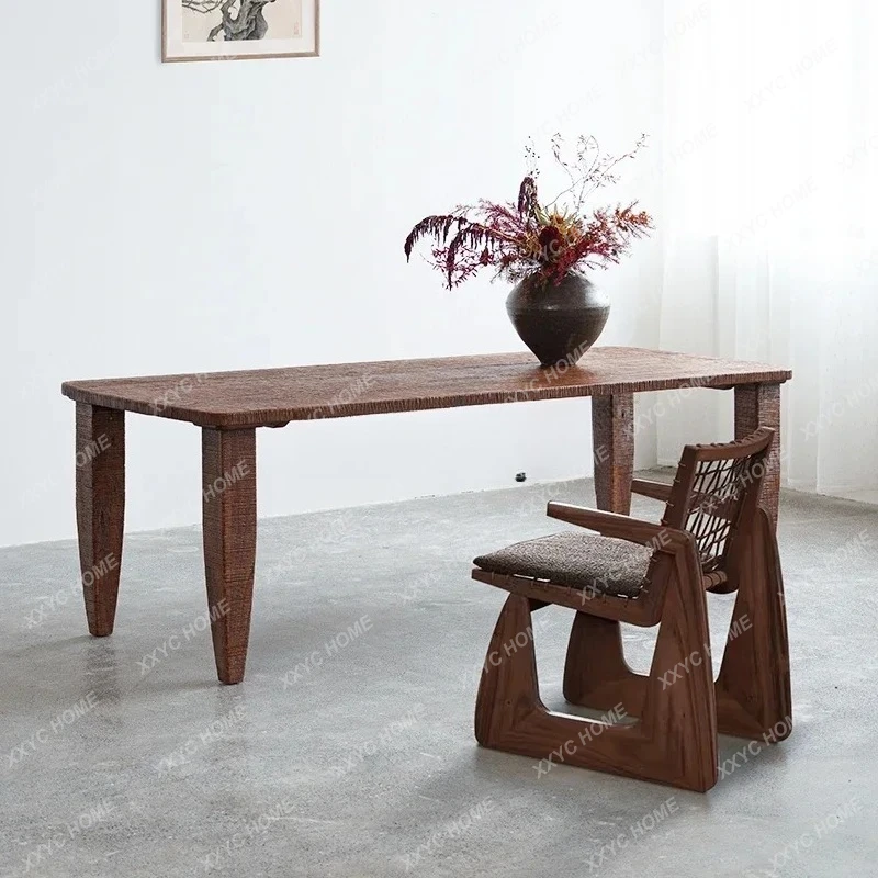 

Стол для офиса из массива дерева в средневековом стиле Wabi Wind Flower Table Esmt163