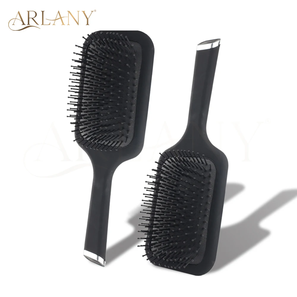 ARLANY Anti-Static Paddle Brush for Hair Extensions – Large Square Air Cushion Detangling Comb, Scalp Massage Hair Brush