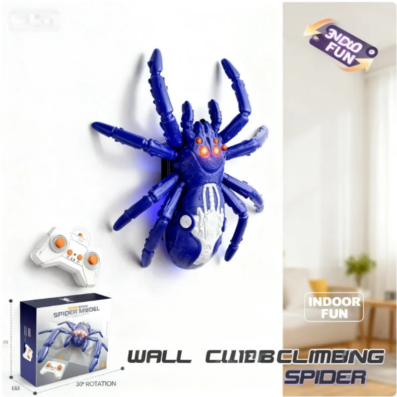 Cool Stuff Toy Car Funny Gift-AI Intelligent Rc Cars,Remote Control Car,Kawaii 360° Rotation Wall Climbing Spider,Toys for Kids