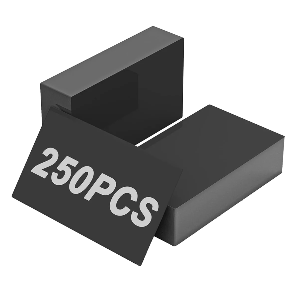 Espacios en blanco de grabado láser, láminas de aleación de aluminio negro de 250 piezas para grabado CNC, artesanía láser, 85x55x0,2mm de espesor