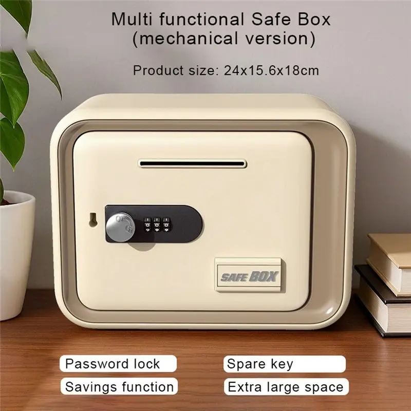 AEE2-Password Lock Safe, Household Small Coin Piggy Bank Money Box, Deposit And Withdraw Machine, Children's Adult Gift