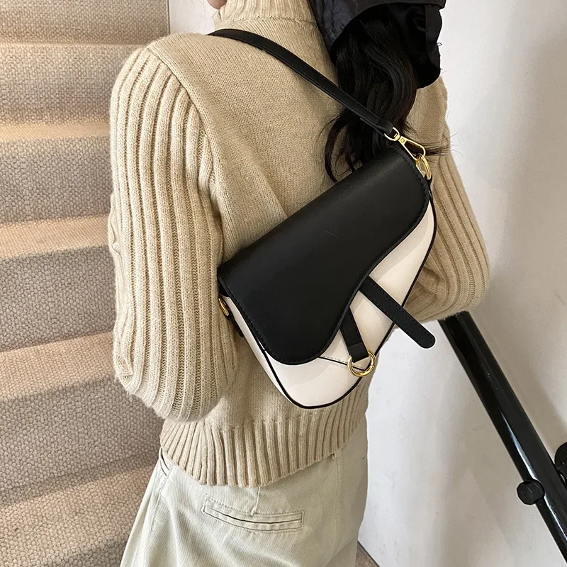 

2025 Women's Modern Saddle Bag - Lightweight Crossbody & Office Tote with Clean Design for Professional & Leisure Moments