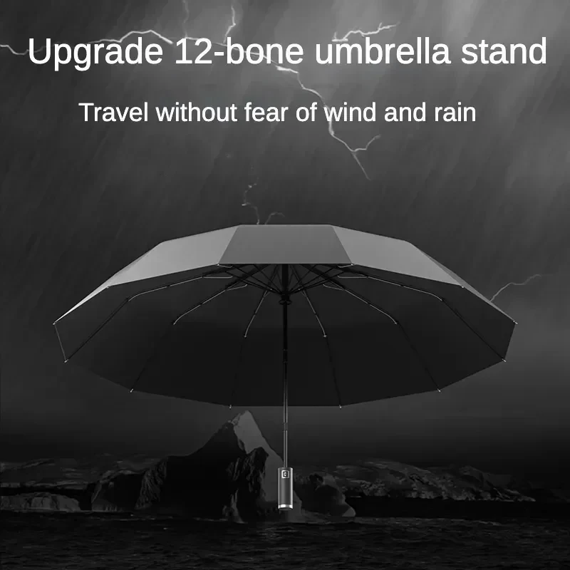 Windproof Automatic Folding Umbrella Female Male Twelv Bone Car Luxury Large Business Umbrellas Men Rain Women Gift Parasol