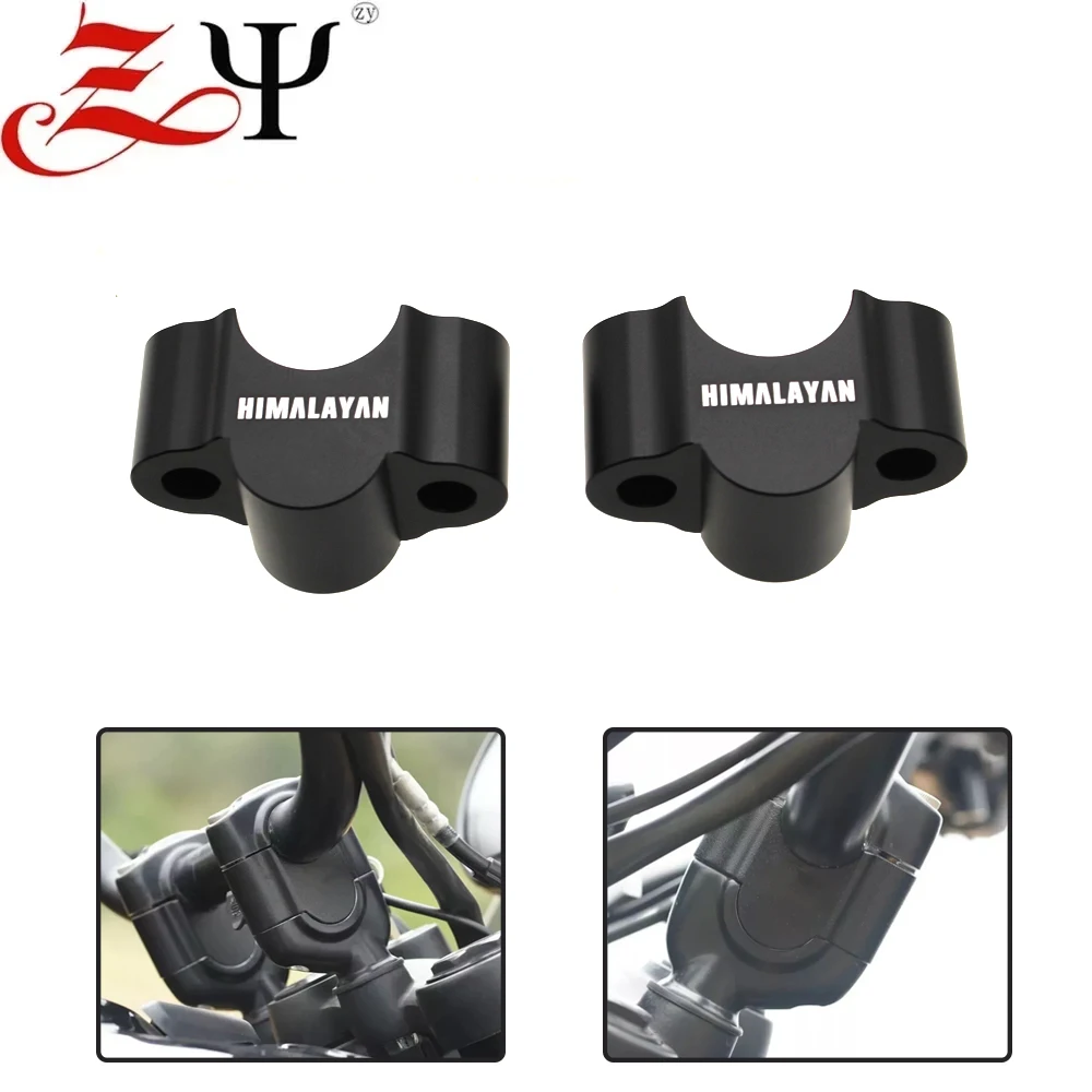 

New For Royal Enfield Himalayan 450 Himalayan450 2024 2025- Premium Pull-Back Handlebar Risers Handle Bar Clamp Extend Adapter