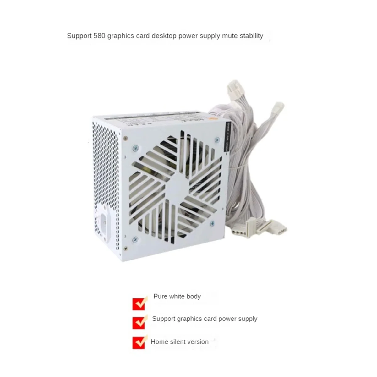 A48R-600W PC PSU Power Supply Gaming Source ATX Desktop Computer Power Supply for BTC Gaming Computer PSU EU Plug
