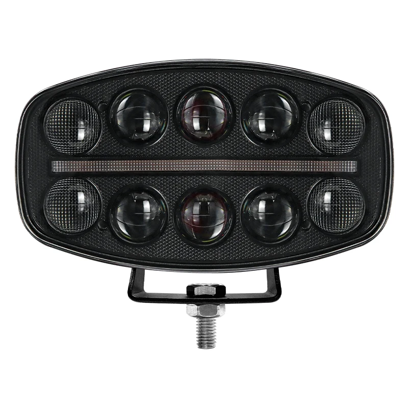 

10 Oval Work Light Emitting Diode Laser Spotlight 60w Waterproof Off-Road Light Emitting Diode Auto Parts ATV Off-Road