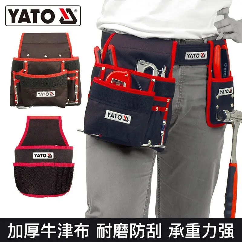 Toolkit Oxford Canvas Thickened Storage Bag Portable Electrician Small Waist Bag Multi functional Repair Tool Bag