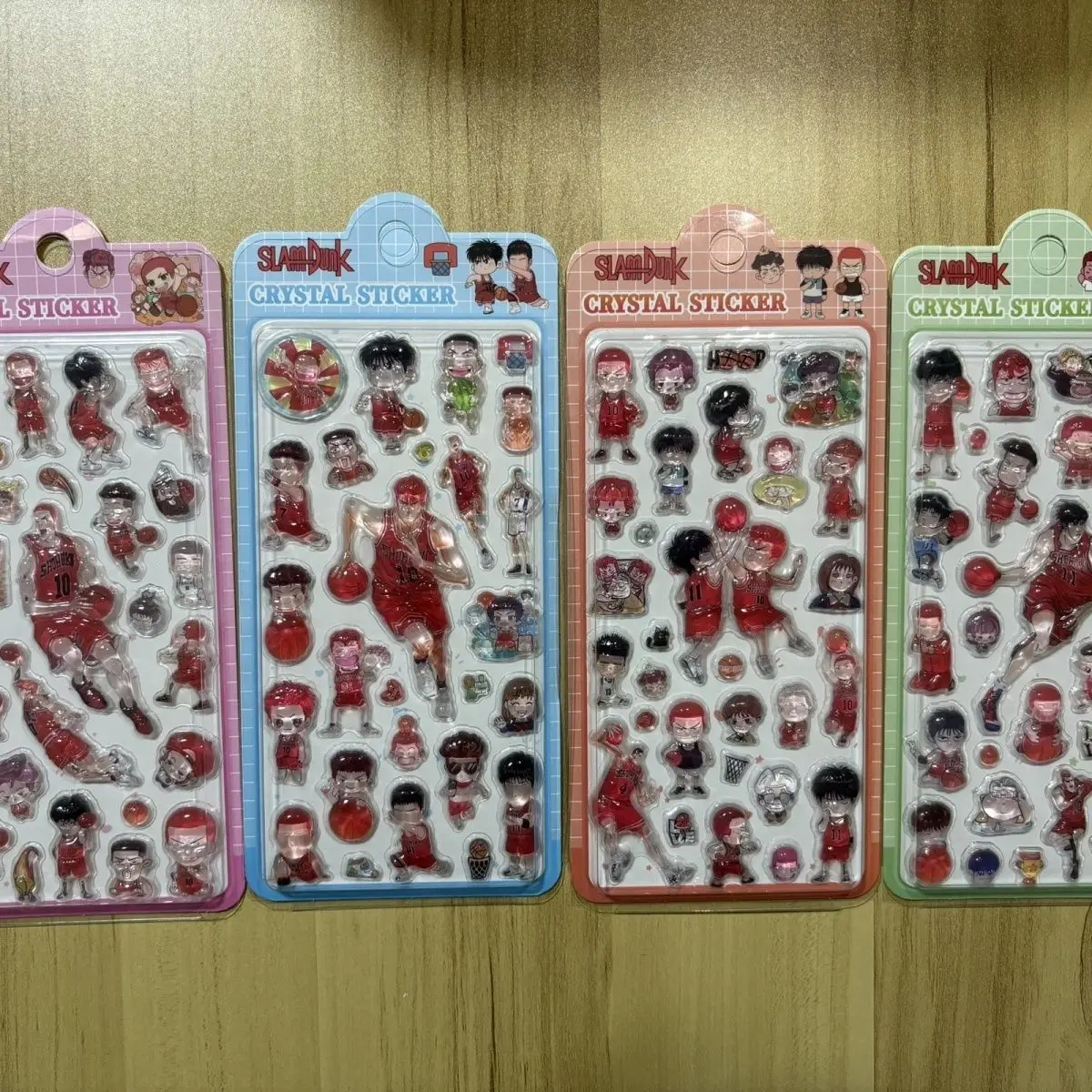 2 pegatinas de cristal tridimensionales aleatorias de Slam Dunk (Sakuragi Hanamichi, Akagi Takenori) para guitarra, cuaderno, cámara, regalo para amigos
