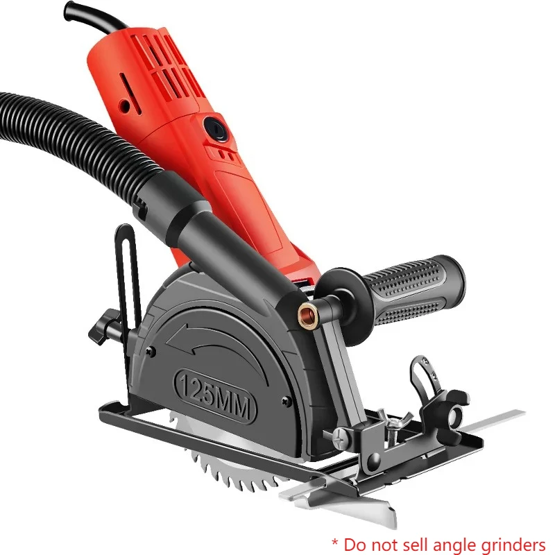 100-125 Angle Grinder Cutting Bracket Adjustable Cutting Machine Dust Cover Multi Angle Chainsaw Slotting Base Renovation Tools