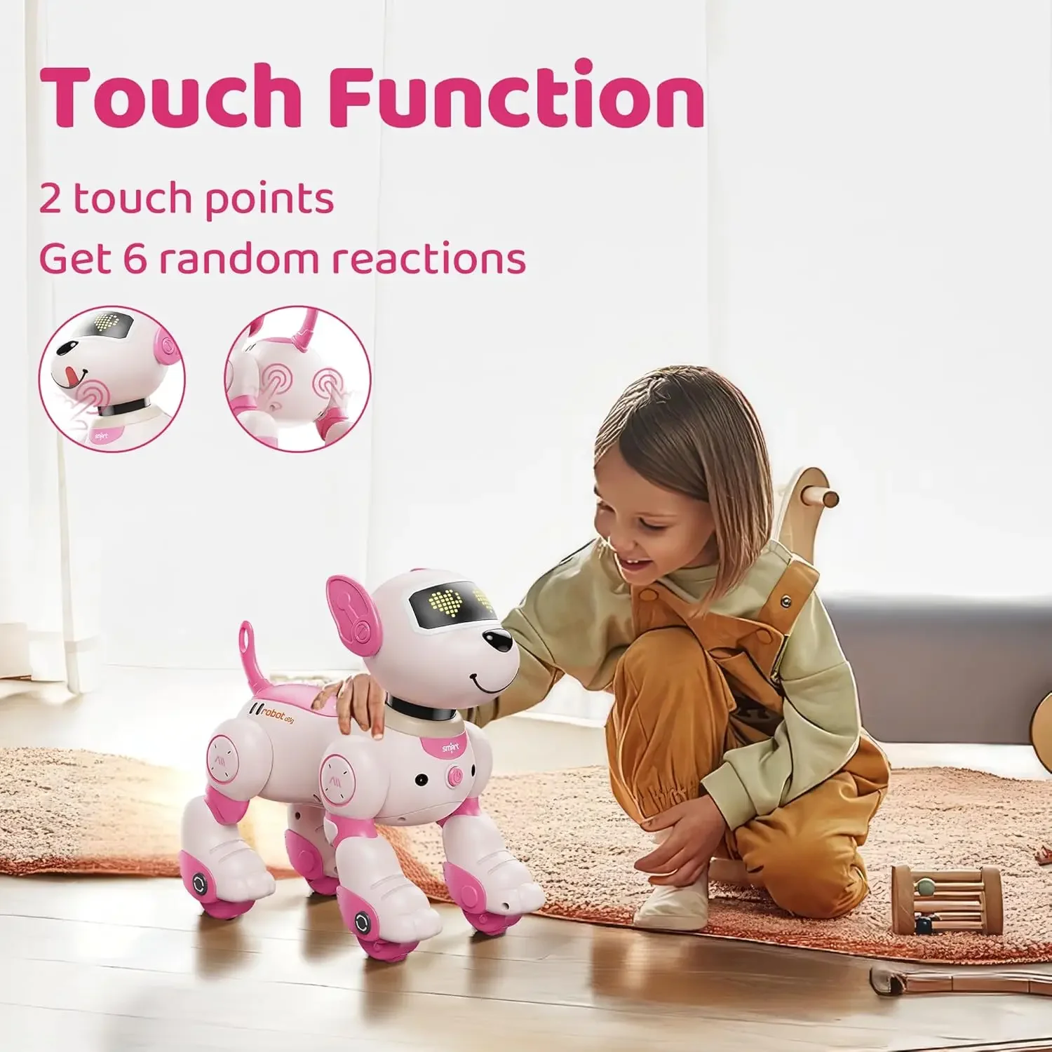 Rc cachorro inteligente Robot perro juguete acrobacias Control remoto Diy programación voz interactiva niños electrónicos mascota perro regalos