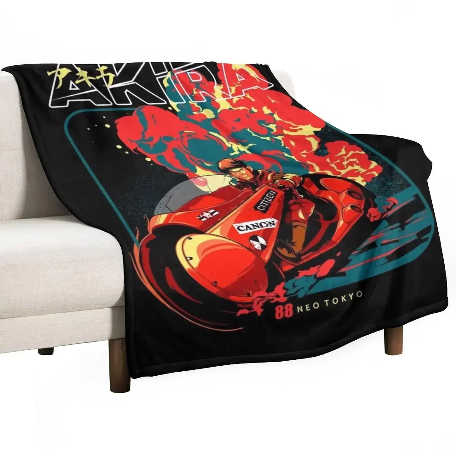 Akira Throw Blanket Flannels Kid'S Polar Quilt bed plaid Sleeping Bag Blankets