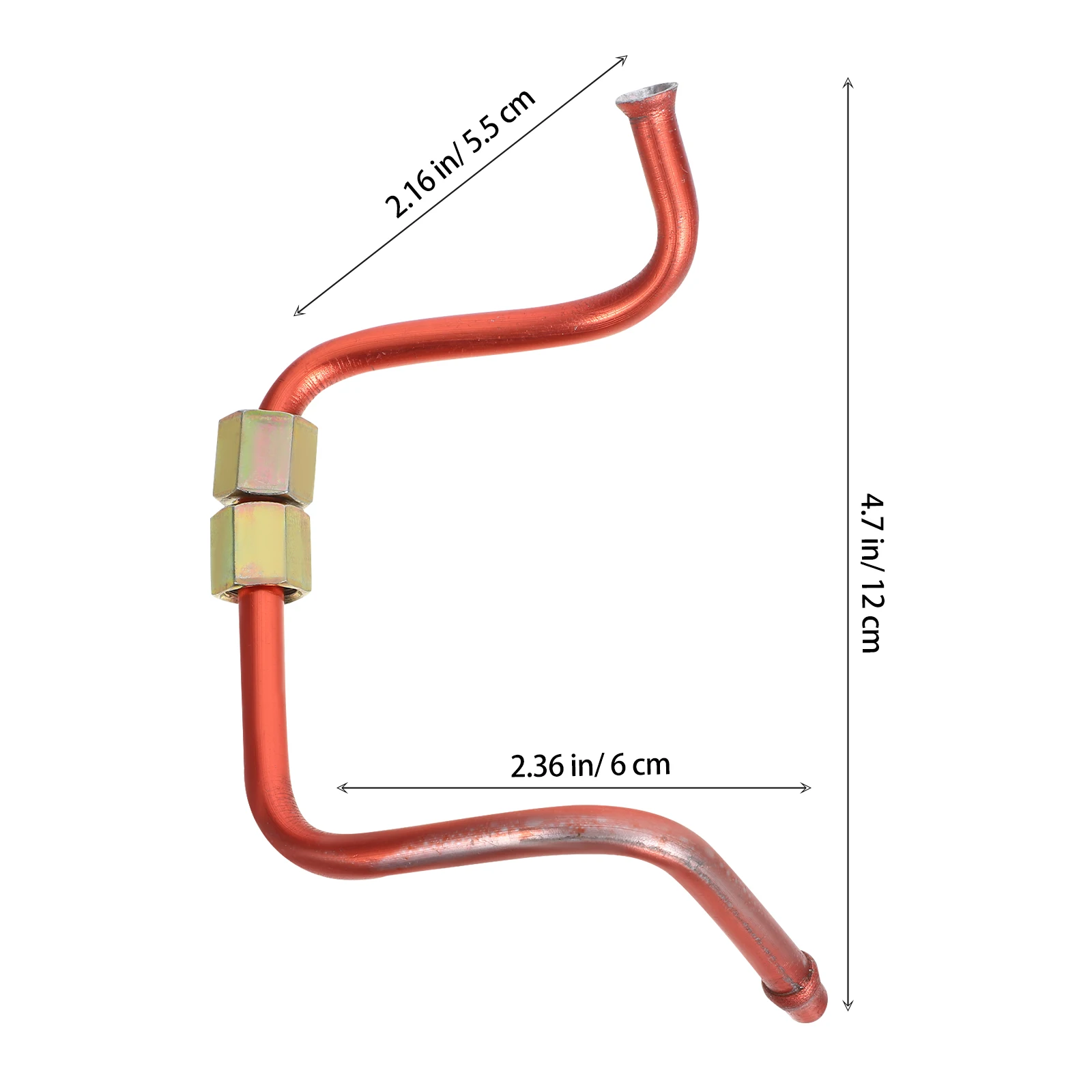 

3pcs Copper Pipe Air Compressor Aluminum Tube Pneumatic Fittings Parts Pressure Relief Valve Exhaust Hose Connecting Tube